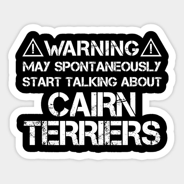 Cairn Terrier Sticker by ninarts